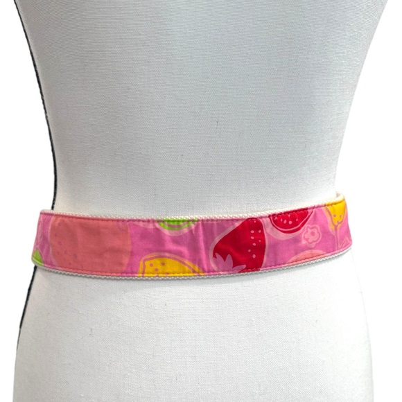 Lilly Pulitzer Fruit D-Ring Cotton Belt Women’s Size Small - Picture 4 of 6